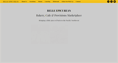 Desktop Screenshot of belleepicurean.com