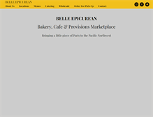 Tablet Screenshot of belleepicurean.com